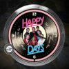 Happy Days Neonklok 38 cm | Real Neon Art