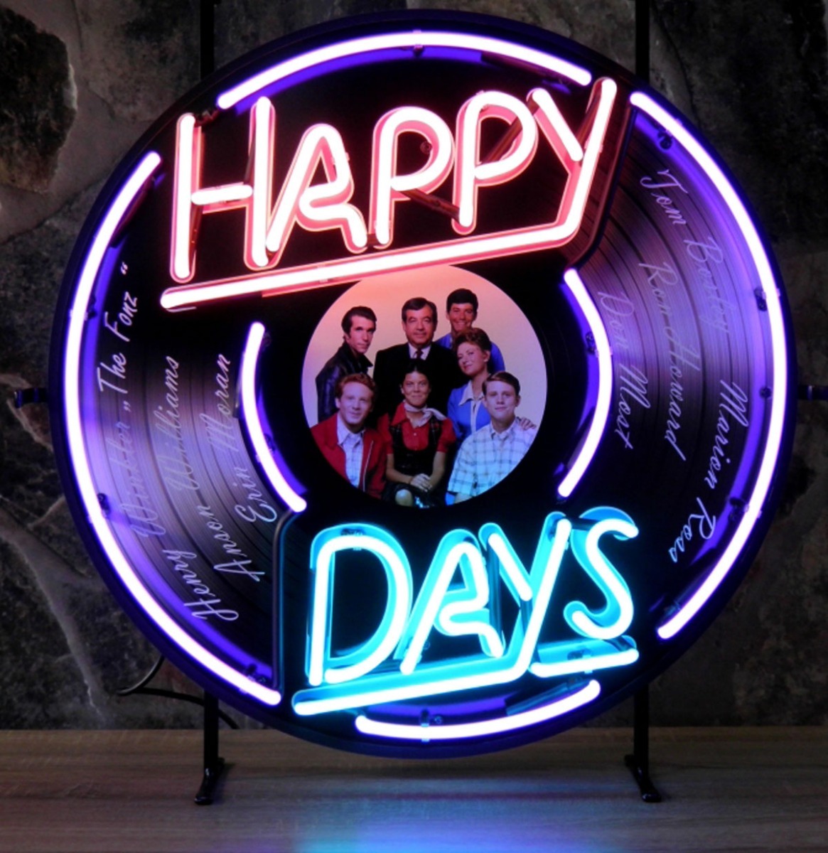 Happy Days TV Neon Verlichting 65 cm - Paars