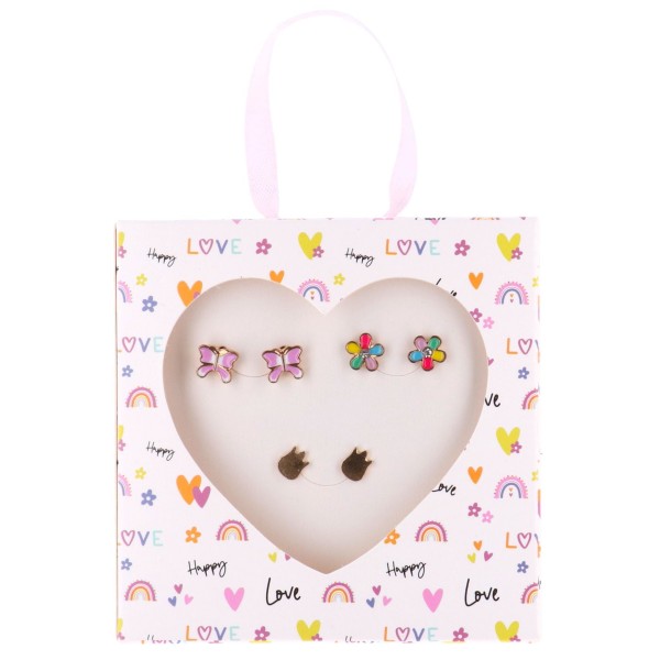 Happy Love Earring Set Spring 3 Stuks |