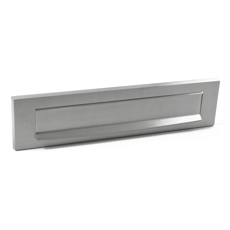 Hardbrass Briefplaat Ellen - chroom mat | Hardbrass