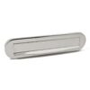 Hardbrass Briefplaat Ronald - PVD glans nikkel | Hardbrass