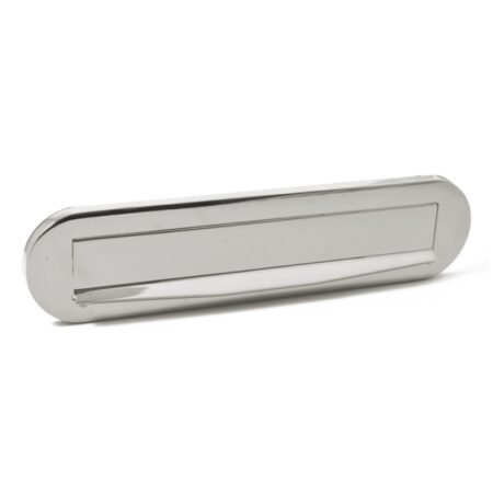 Hardbrass Briefplaat Ronald - PVD glans nikkel | Hardbrass