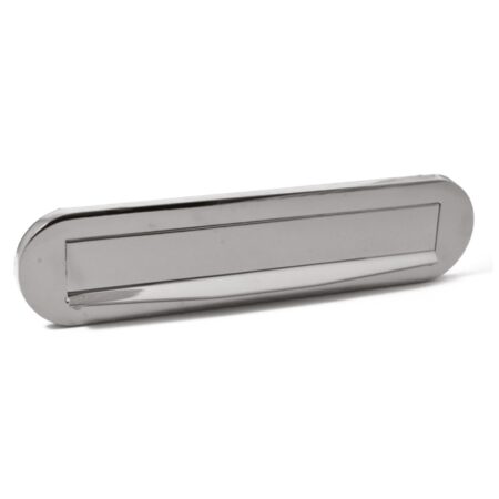 Hardbrass Briefplaat Ronald - chroom | Hardbrass