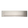 Hardbrass Briefplaat rechthoek 340x76mm - RVS | Hardbrass