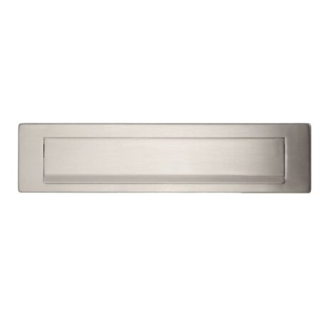 Hardbrass Briefplaat rechthoek 340x76mm - RVS | Hardbrass