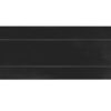 Hardbrass Briefplaat rechthoek geveerd 300x80mm - zwart | Hardbrass