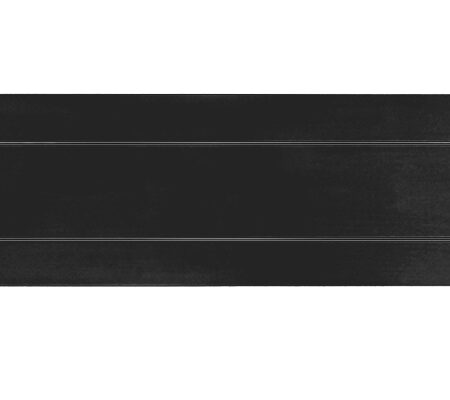Hardbrass Briefplaat rechthoek geveerd 300x80mm - zwart | Hardbrass