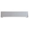 Hardbrass Tochtklep rechthoek 340x75mm - RVS | Hardbrass