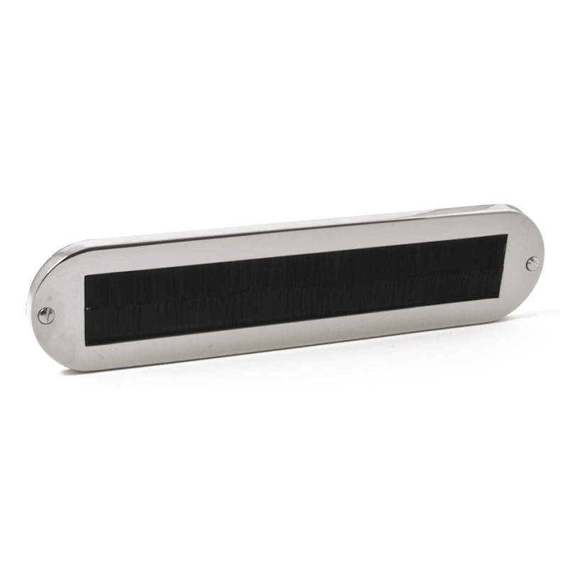 Hardbrass Tochtwering Aart - PVD glans nikkel | Hardbrass