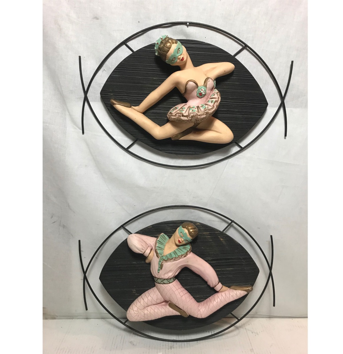 Harlekijn 1950's Ballerina Muur Hangende Beelden Set | The Dutch Pickers