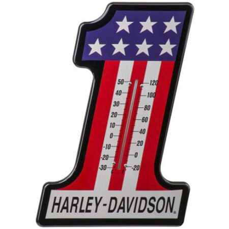 Harley-Davidson #1 Racing Thermometer - Kleurvast Voor Binnen En Buiten | Harley-Davidson