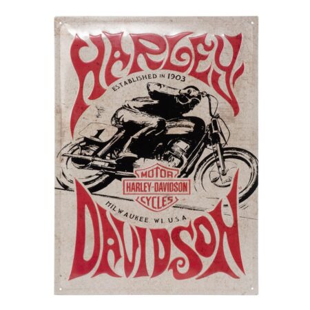 Harley-Davidson 1970's Racer Metalen Bord | Harley-Davidson