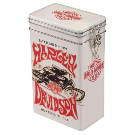 Harley-Davidson 1970's Racer Opberg Blik | 10% korting | Harley-Davidson