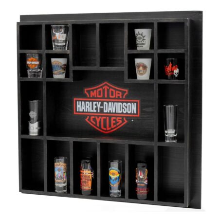 Harley-Davidson Bar & Shield Shot Glass Display Kast | Harley-Davidson