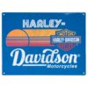 Harley-Davidson Bar & Shield Sunset Tinnen Bord Met Reliëf - 30 x 40 cm | 33% korting | Harley-Davidson