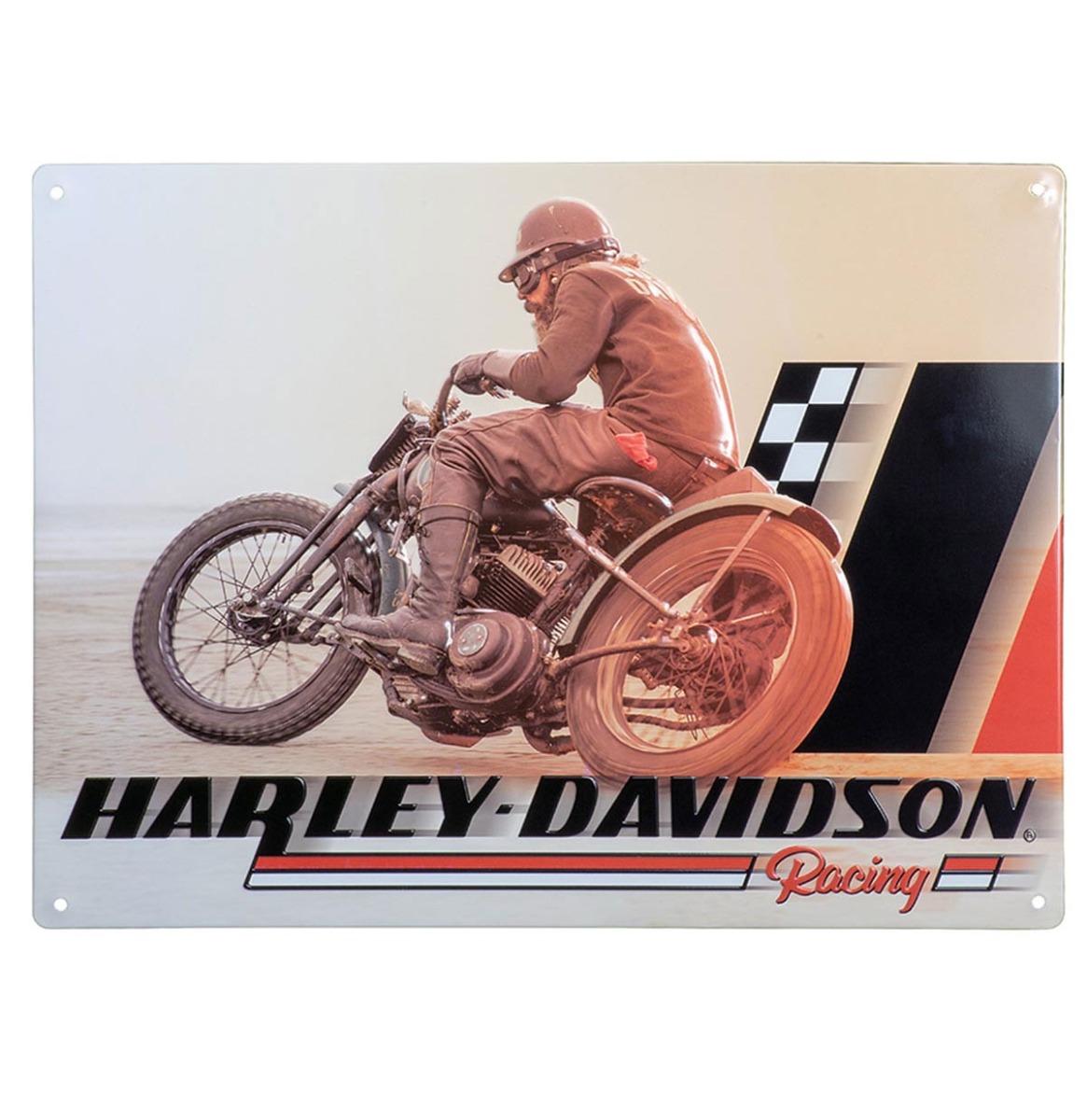 Harley-Davidson Beach Racer Tinnen Bord- 40 x 30cm | Harley-Davidson
