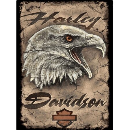 Harley-Davidson Eagle 2 Metalen Bord Met Reliëf LAATSTE STUKS | Harley-Davidson