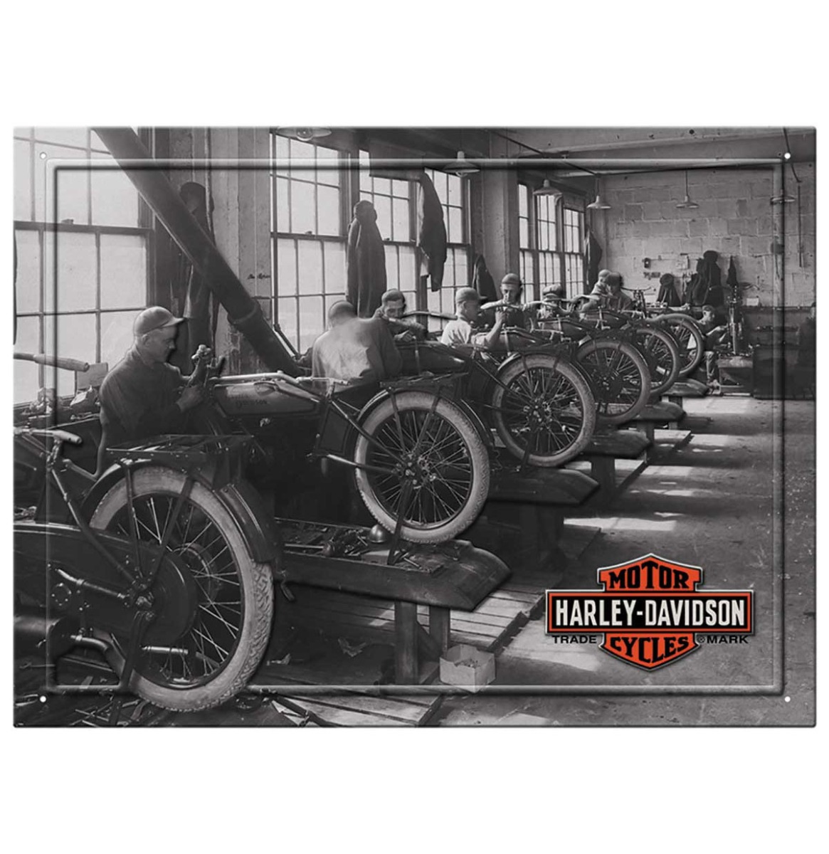 Harley-Davidson Factory Metalen Bord LAATSTE STUKS | Harley-Davidson