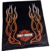 Harley-Davidson Flames Bar & Shield Fleece Dekentje met Sherpa Achterkant - Zwart | Harley-Davidson