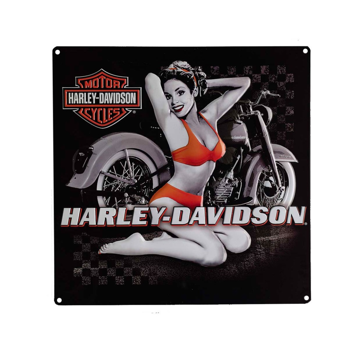 Harley-Davidson Flash Back Babe Metalen Bord | Harley-Davidson