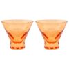 Harley-Davidson Geëtste Bar & Shield Stemless Martini Glas Set - 8 oz