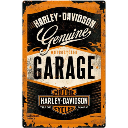 Harley-Davidson Genuine Motorcycles Garage Metalen Bord 40 x 60 cm | Harley-Davidson