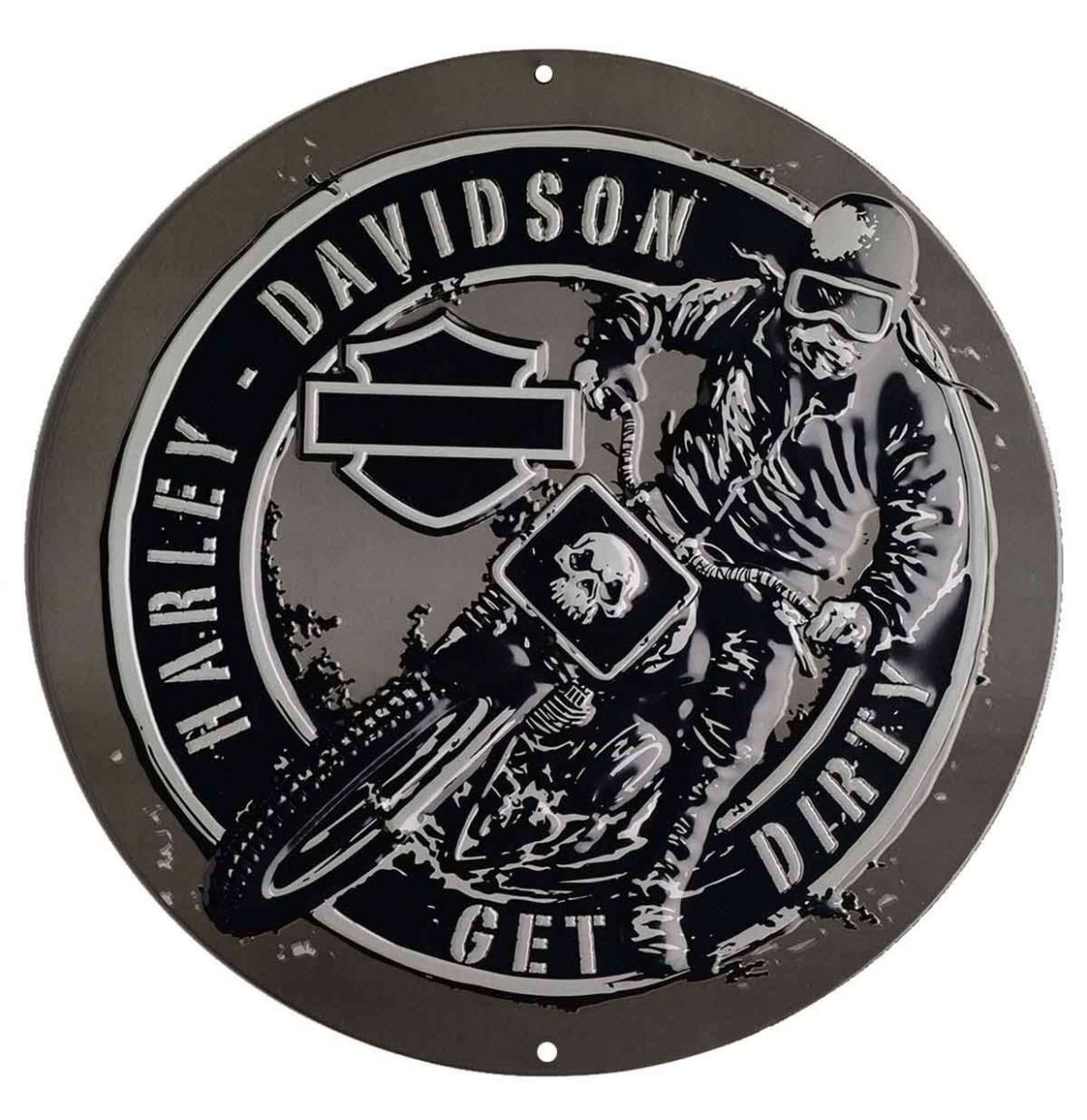 Harley-Davidson Get Dirty Metalen Bord | Harley-Davidson