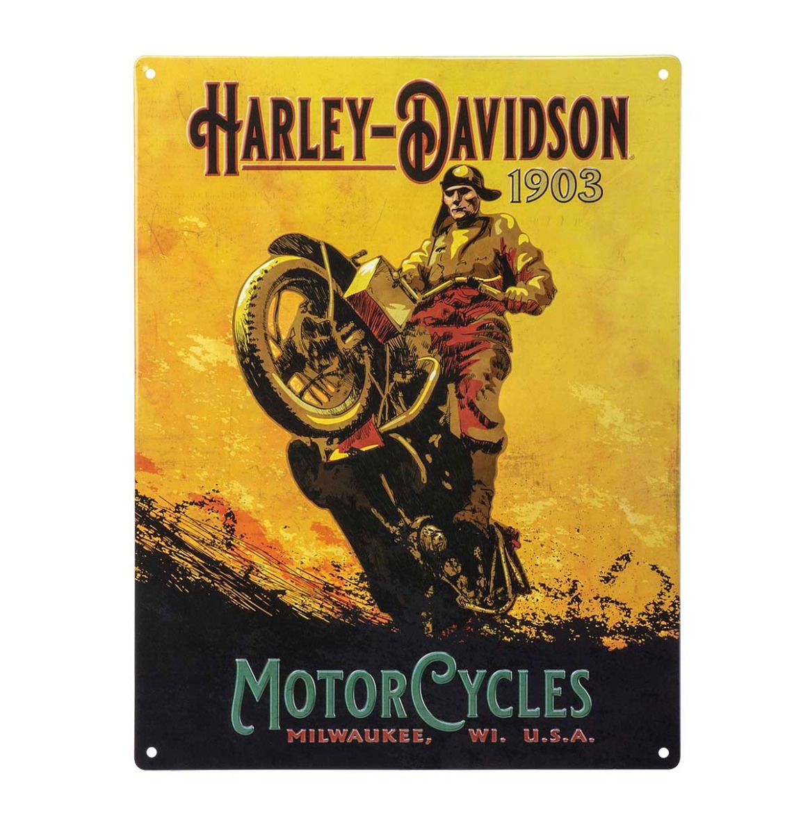 Harley-Davidson Hillclimber Metalen Bord - 30 x 40cm | Harley-Davidson