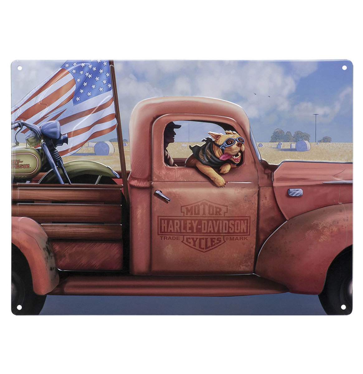 Harley-Davidson Joyride Dog Metalen Bord - 40 x 30cm | Harley-Davidson