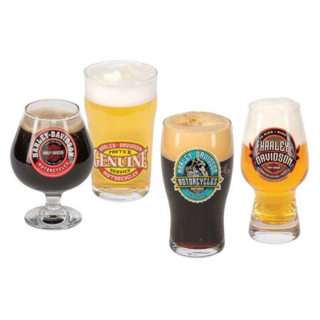 Harley-Davidson Label Ambachtelijke Bierglazen Set LAATSTE STUKS | 25% korting | Harley-Davidson