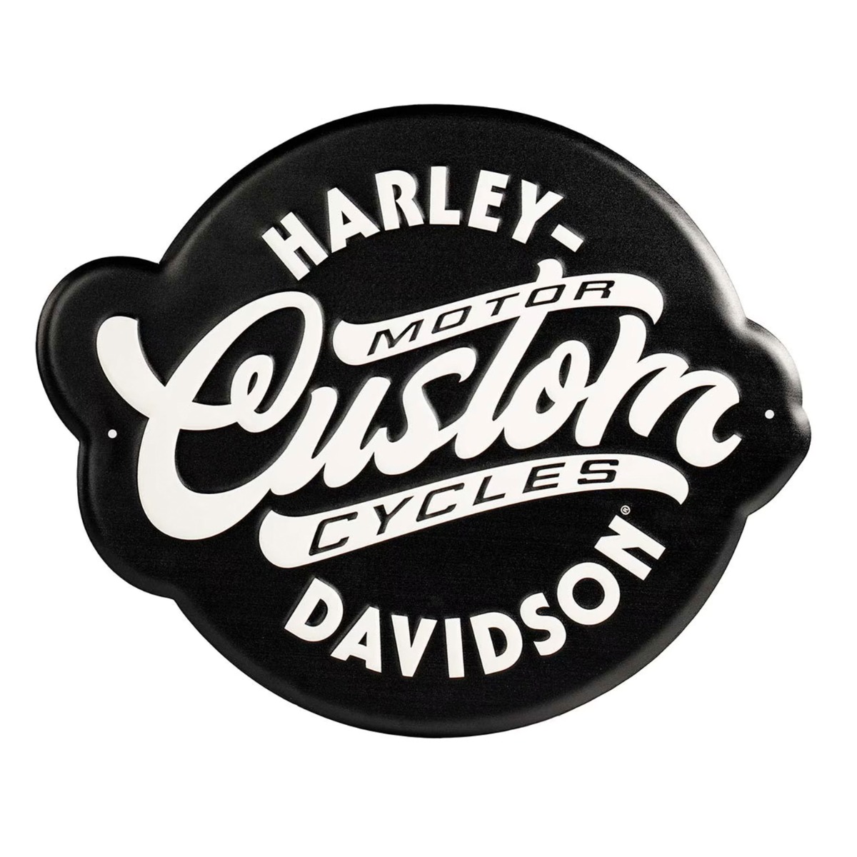 Harley-Davidson Metalen Bord - Custom Motorcycles - Met Relief 37 x 30 cm | Harley-Davidson