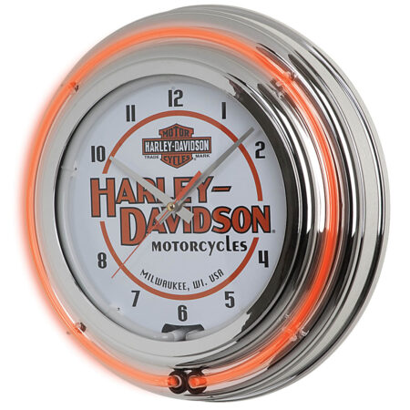 Harley-Davidson Motorcycles Double Neon Klok | Harley-Davidson