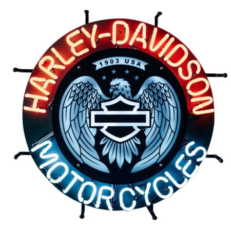 Harley-Davidson Neon - Open Bar & Shield Eagle / Adelaar - 58 cm - 220V | Harley-Davidson