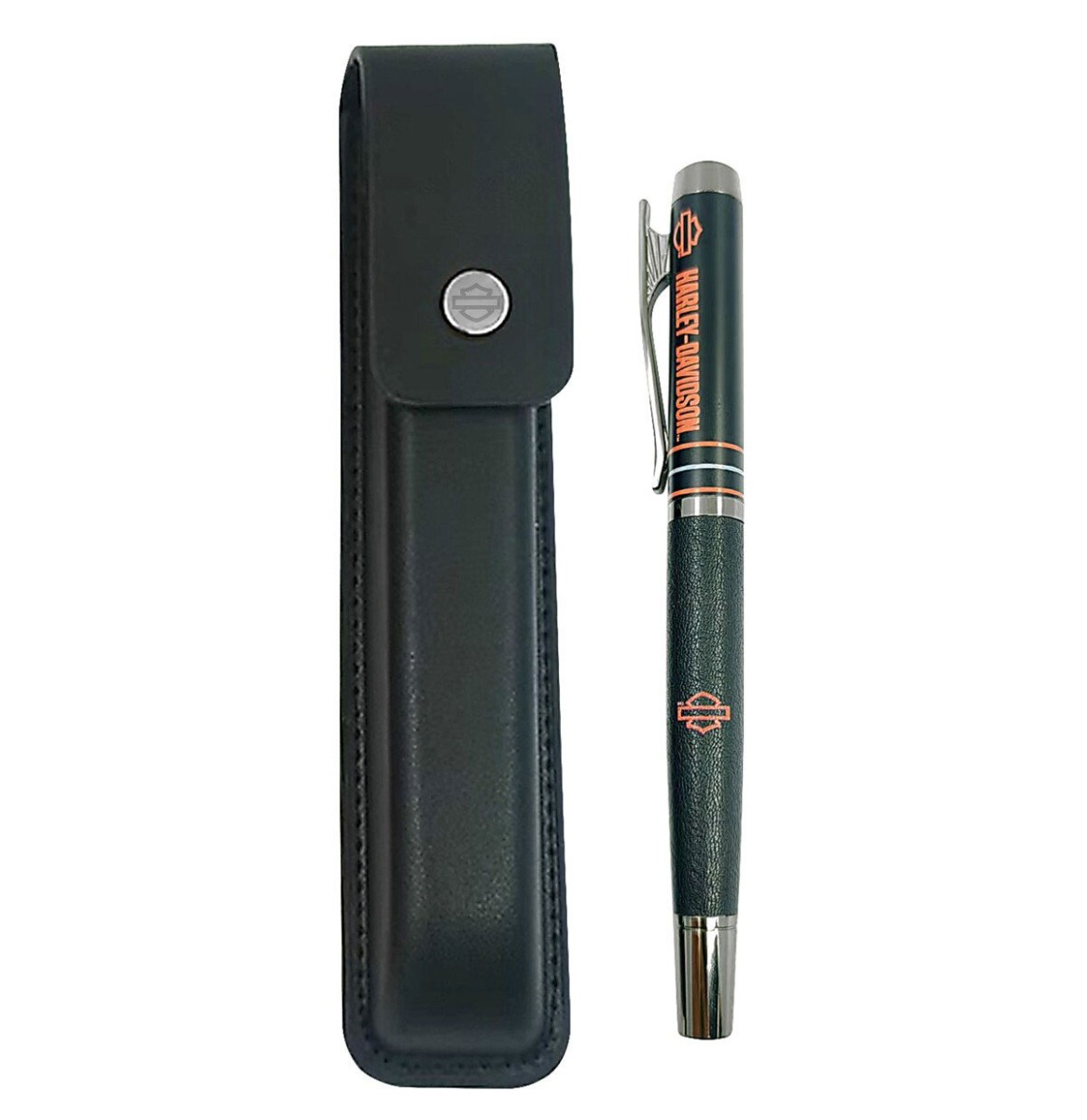 Harley-Davidson Open Bar & Shield Stripes Pen en Etui | Harley-Davidson
