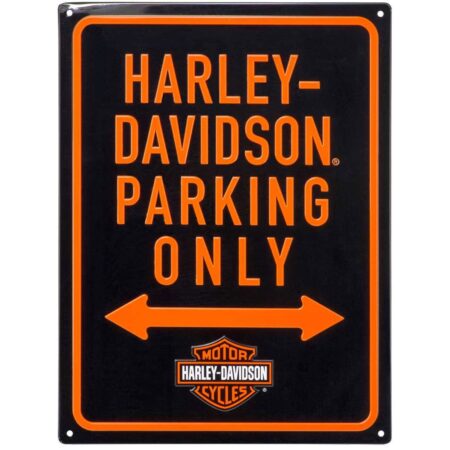 Harley-Davidson Parking Only Tinnen Bord Met Reliëf - 30 x 40 cm | Harley-Davidson