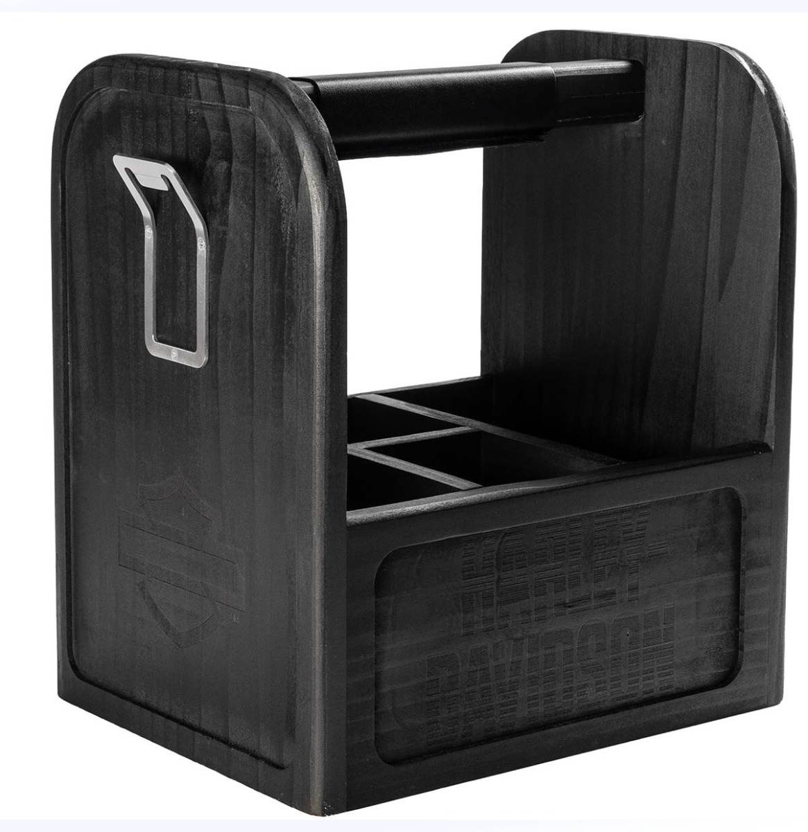 Harley-Davidson Picnic Caddy - Houten Organizer met Flessenopener - Officieel HD Product | Harley-Davidson