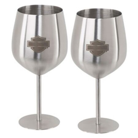 Harley-Davidson Roestvrij Stalen Wijnglazen Set | Harley-Davidson
