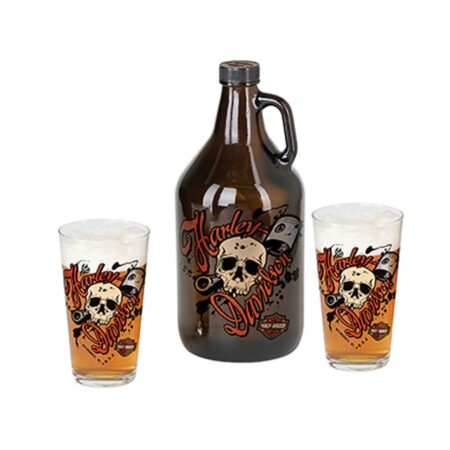 Harley-Davidson Schedel Bierkruik Set LAATSTE STUKS | 19% korting | Harley-Davidson