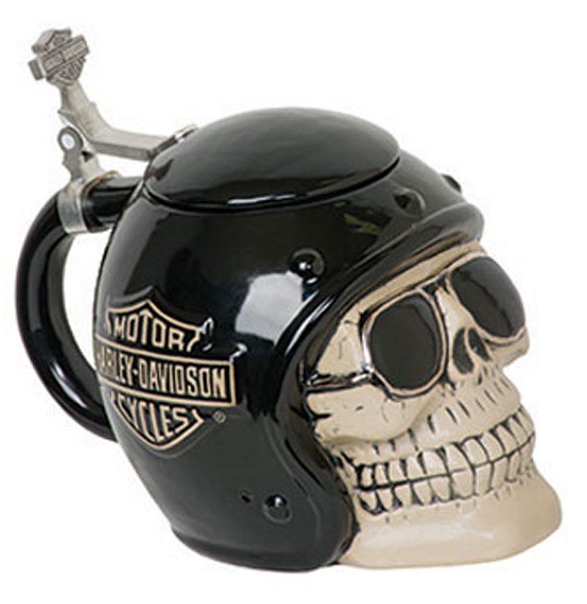 Harley-Davidson Schedel Biker Keramische Bierpul LAATSTE STUKS | 26% korting | Harley-Davidson