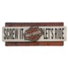 Harley-Davidson Screw It Let's Ride Metalen Bord LAATSTE STUKS | 32% korting | Harley-Davidson
