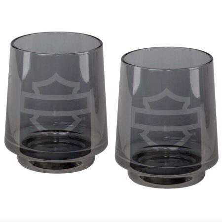 Harley-Davidson Smoke Gray Rocks Stapelbare Glazen Set | Harley-Davidson