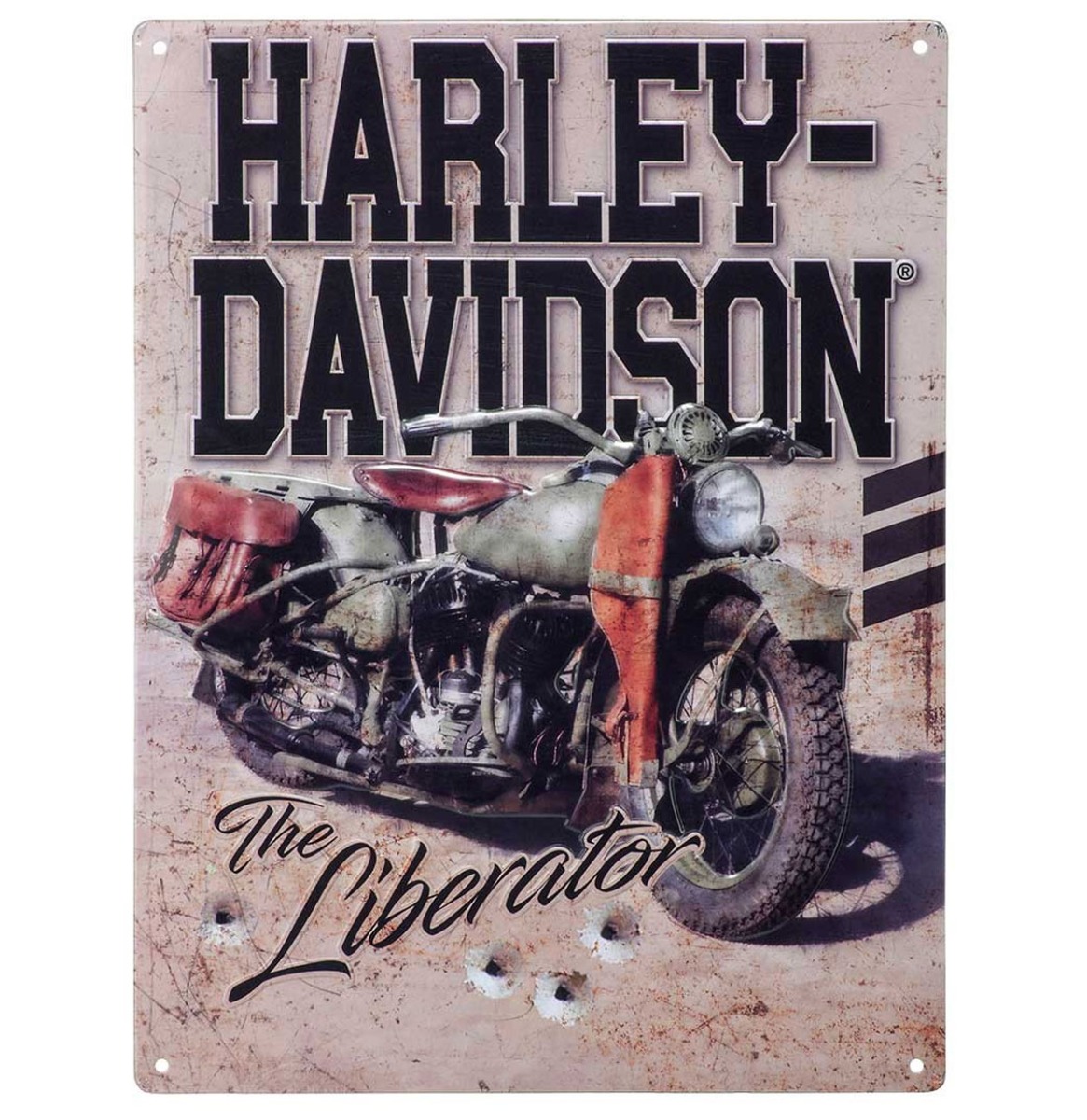 Harley-Davidson The Liberator Tinnen Bord Met Reliëf - 30 x 40 cm | Harley-Davidson