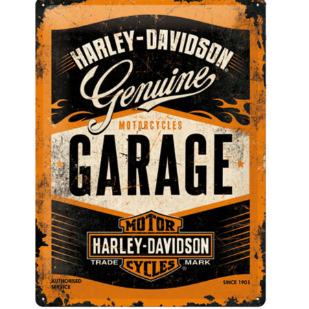 Harley-Davidson Tin Sign 'Garage' 30 x 40 cm | Harley-Davidson