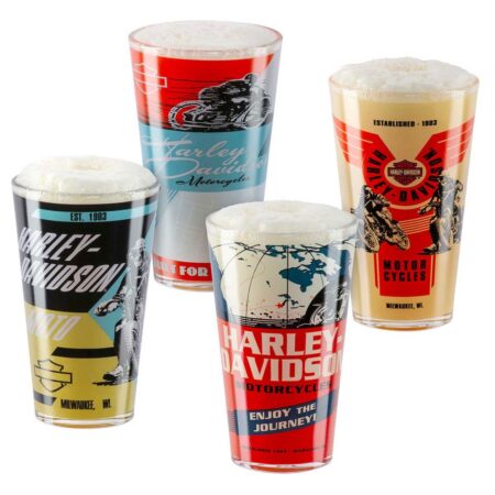 Harley Davidson Vintage Poster Pint Glas Set | Harley-Davidson
