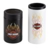 Harley Davidson Vlammen Roestvrijstalen Blikjes Koeler Set | Harley-Davidson