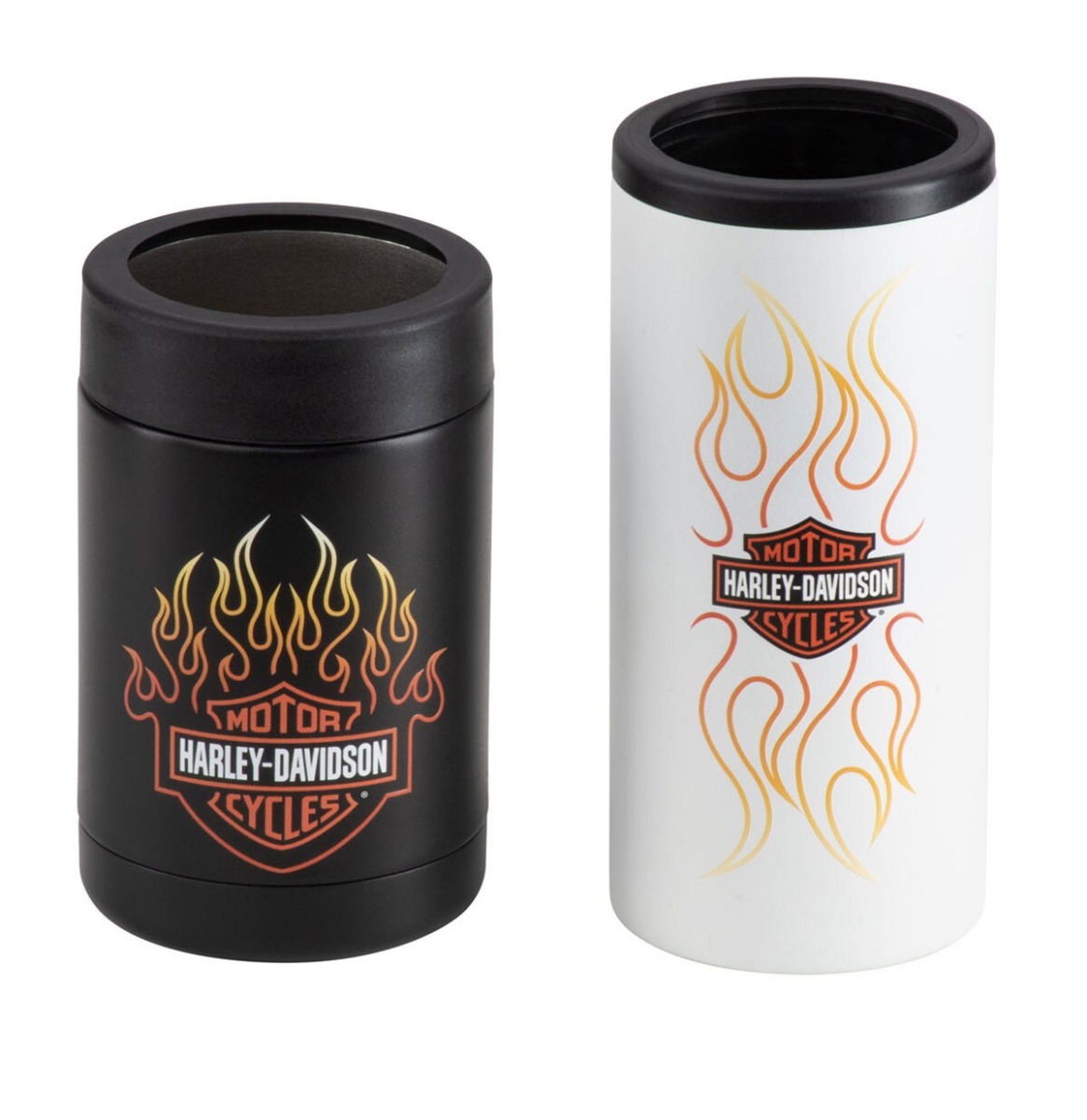 Harley Davidson Vlammen Roestvrijstalen Blikjes Koeler Set | Harley-Davidson