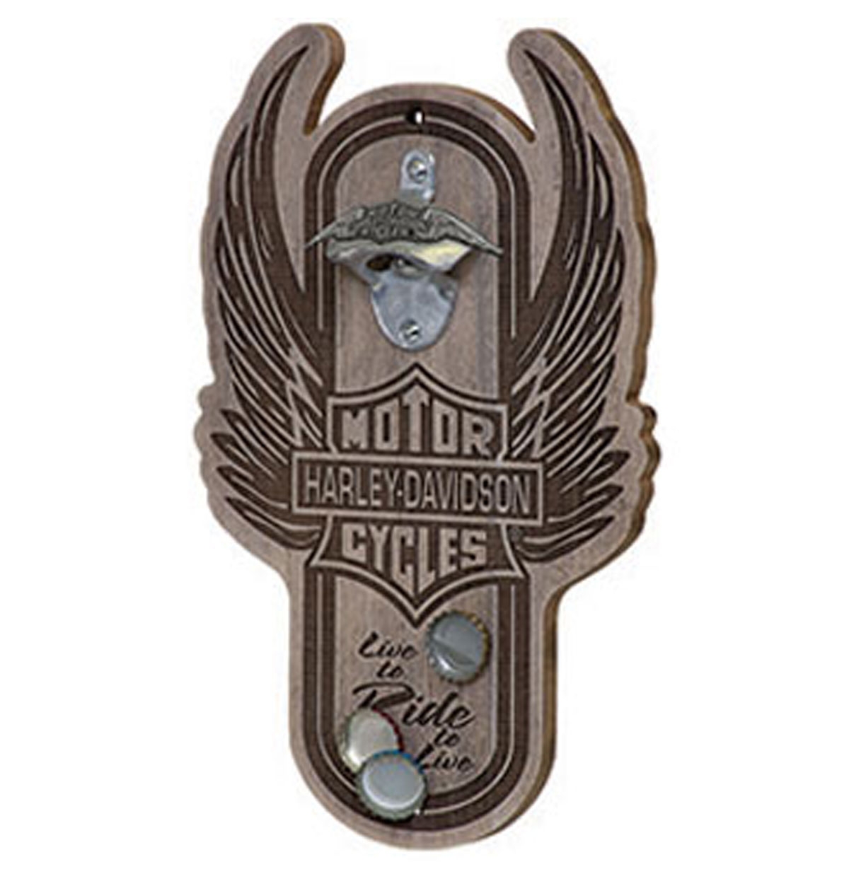 Harley-Davidson Winged Bar & Shield Magnetische Flessenopener | Harley-Davidson