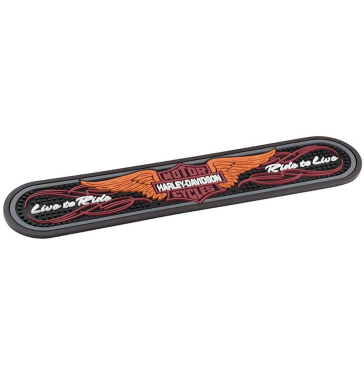 Harley-Davidson Winged Bar & Shield Rubber Bar Mat | Harley-Davidson