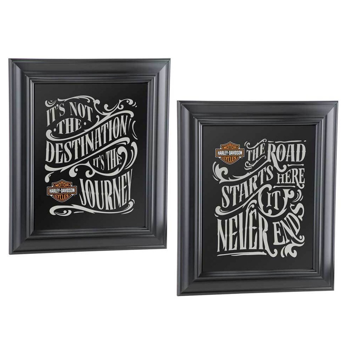 Harley-Davidson® Destination Spiegel Set - Zwart - Set Van 2 LAATSTE STUKS | 11% korting | Harley-Davidson
