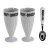 Harley-Davidson® Ice Cream Cups Set - 2 Keramische IJscoupes met IJsschep | Harley-Davidson